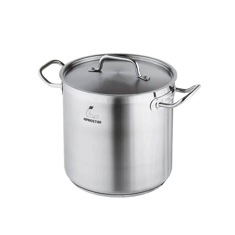 KIPROSTAR IH対応ステンレス寸胴鍋（蓋セット） 24cm