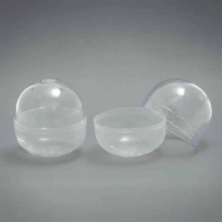 48mm空カプセル　100個　透明+乳白色