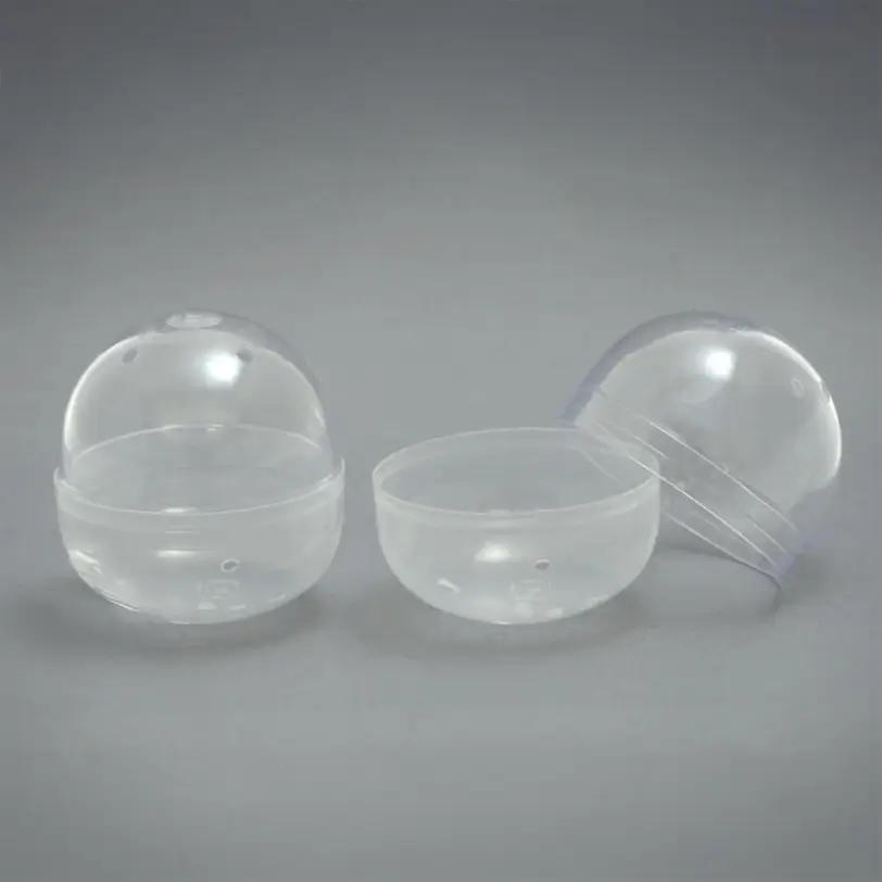 65mm空カプセル 50個 透明+乳白色（販売品）