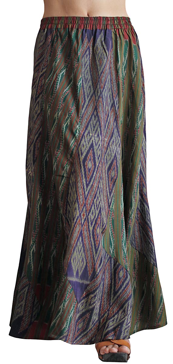 オールドタイシルクデザインロングスカート | オールドタイシルク