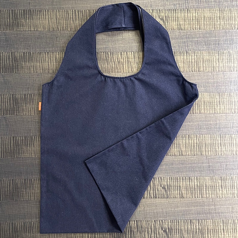 PooLoce デニムエコバッグ ネイビー ギフト最適品 |紡