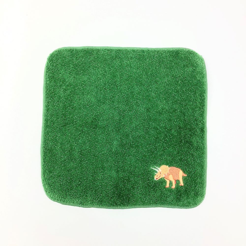 今治タオル ハンカチ15×15cm 恐竜ワールド トリケラトプス