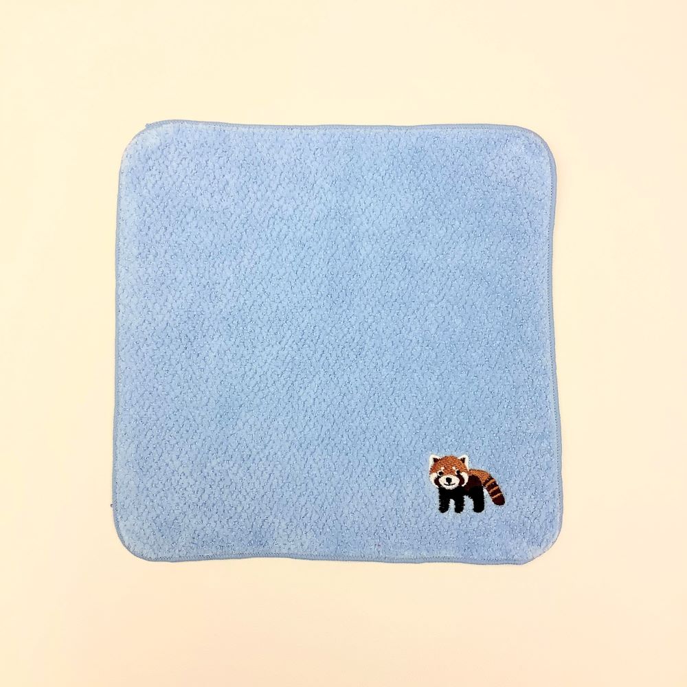 今治タオル ハンカチ22×22cm 動物パレード レッサーパンダ