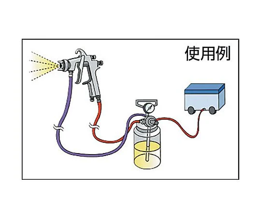 加圧コンテナ　2000ml　PC-18D・小形スプレーガン　WIDER1シリーズ　セット