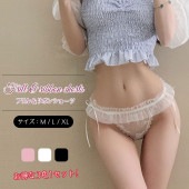 レディース ショーツ サイドリボン フリル レース ローライズ 3色1セット 女性下着 かわいい おしゃれ 大人可愛い|下着・靴下・部屋着|レディースファッション