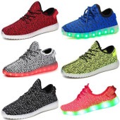 LED 7色に光る スニーカー 光る靴 発光シューズ 男女兼用 メンズ レディース 軽量 通気性 スポーツ 普段使い 夜間の散歩 ジョギング おしゃれ かっこいい|シューズ・サンダル|ユニセックスファ