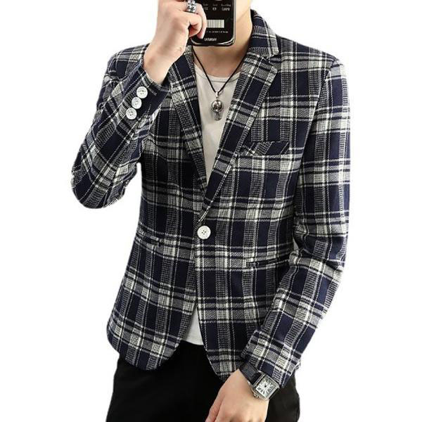 INSCRIRE テーラードジャケット チェック柄 メンズ