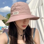 レディース サファリハット ワンサイズ 5カラー シンプルデザイン ツバ広 紐付き 日除け ディリーユース 旅行 ピクニック ウォーキング