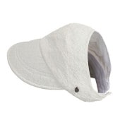 レディース サンバイザー ベースボール キャップ サイド ボタン付き ポニーテール 帽子 生地 花柄模様 小顔効果 UVカット 日焼け防止 ゴルフ お洒落 春 夏|ファッション小物|レディースファッシ