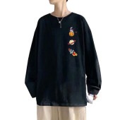 ロゴプリント ロングTシャツ 7サイズ M〜5XL ゆったり オーバーサイズ メンズ トップス カットソー ロンT 長袖 コズミックプリント 原宿系 韓国ファッション|トップス|メンズファッション