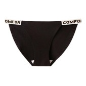 リブ ロゴ ショーツ コットン素材 通気性 吸水性 レディース 下着 パンツ 抗菌クロッチ ロゴベルト フルバック 蒸れにくい 快適 無地 シンプル お洒落|下着・靴下・部屋着|レディースファッション