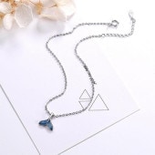 レディース ホエールテール シルバー925 チェーン アンクレット 幸運 お守り 足元 装飾 ジュエリー アクセサリー ギフト プレゼント ワンポイント お洒落|ファッション小物|レディースファッショ