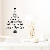クリスマス ウォールステッカー シールタイプ 英字 イラスト ウォールシール 窓ガラス 壁装飾 ショップ イベント インテリア 初心者 簡単 貼り付け お洒落|インテリア|インテリア・日用品