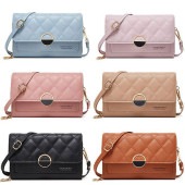 レディース キルティング 財布 ショルダーストラップ付き 小銭入れ カードホルダー付き ダブルジッパー ポシェット 仕分け 耐摩耗性 付け外し 可愛い お洒落|バッグ・リュック|レディースファッション