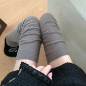 レディース 裏起毛 ロングソックス オーバーニーソックス サイハイソックス ニーハイソックス フリーサイズ 伸縮性 保温性 防寒 暖かい 可愛い シンプル 秋 冬|下着・靴下・部屋着|レディースファッ
