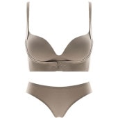 レディース シームレス ブラジャー ショーツ 上下セット 下着 ショルダーストラップ フロントホック付き 立体カップ 美胸 ホック たるみ防止 通気性 安定 快適|下着・靴下・部屋着|レディースファッ