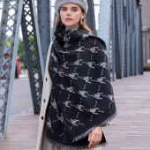 レディース 千鳥格子 マフラー ストール ロングマフラー ショール ネックウォーマー 厚手 柔らかい ふんわり 暖かい 肌触り 華やか 可愛い お洒落 秋 冬|ファッション小物|レディースファッション