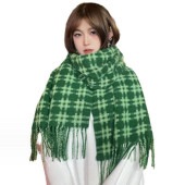 レディース チェック柄 マフラー ショール ネックウォーマー スカーフ フリンジ ブランケット カシミア風 厚手 膝掛け 柔らかい 防寒 暖かい お洒落 秋 冬|ファッション小物|レディースファッショ