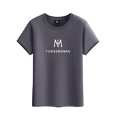 ラウンドネックTシャツ メンズ 半袖 シンプル ロゴ Мデザイン 肌に優しい コットン 動きやすい ストレスフリー 大きいサイズ 春 夏|トップス|メンズファッション