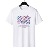 メンズ 桜柄Tシャツ 半袖 桜プリント 柔らかコットン生地 伸縮性 変形しにくい 大きいサイズ 春 夏|トップス|メンズファッション