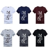 ラウンドネックTシャツ メンズ 半袖 英字プリント 男性 動きやすい ストレスフリー スリムフィット 大きいサイズ 春 夏|トップス|メンズファッション
