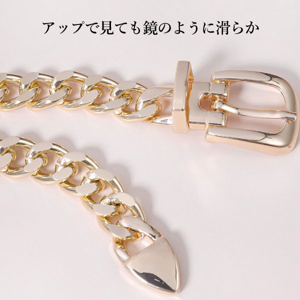 即納】レディース ファッション アイテム ベルト チェーンベルト