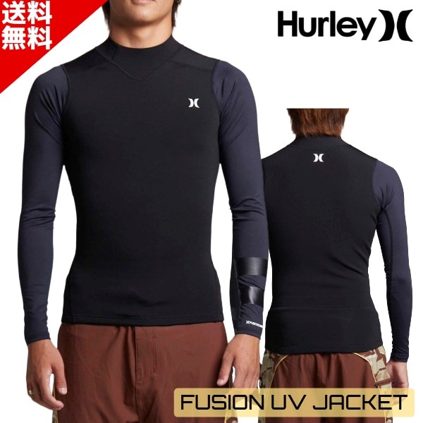 ぶ*た様 【新品同様】Hurley ハーレー　Fusion 101 ブラック タ HURLEY ハーレー FUSION UV JACKET MZJKFU 2026年 紫外線対策 メンズ