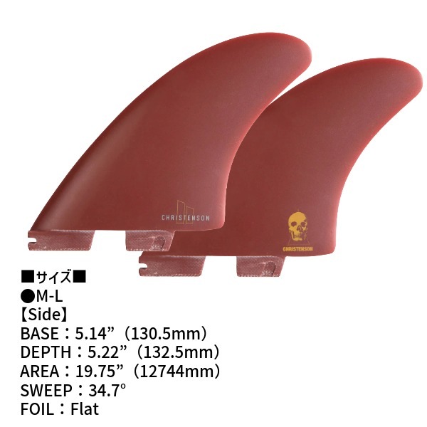FCS2 エフシーエスツー CHRISTENSON TWIN FIN PG M-L クリス