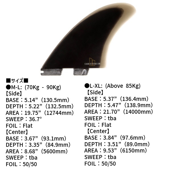 FCS2 エフシーエスツー CHRISTENSON TWIN FIN+1 PG クリス