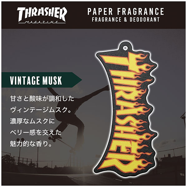 THRASHER スラッシャー エアフレッシュナー 芳香剤 吊り下げ 紙製 カー