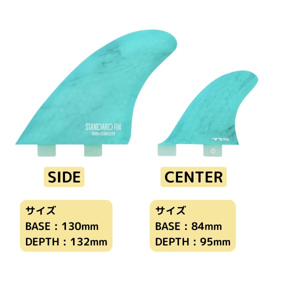 TLS ツールス FCS-TAB ツイン＋スタビフィンセット STANDARD FIN