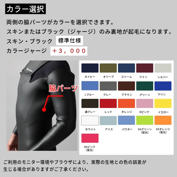 Hiroセミドライ５×３mm チェストジップ LBサイズ 試着のみ未使用 日本製 フルオーダー セミドライ チェストジップ TEMPERANCE