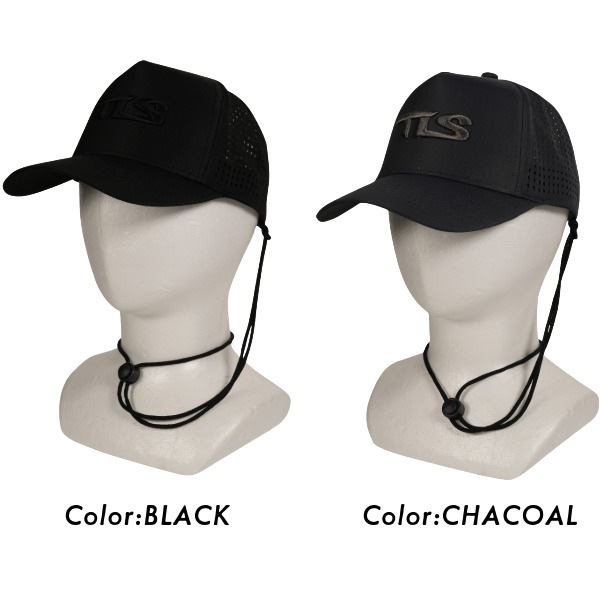 TLS ツールス 日焼け止め キャップ Surf Cap UPF50 リーシュ付き