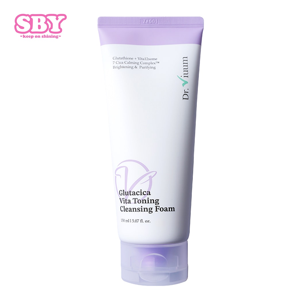 【Dr.Viuum】 GLUTACICA VITA TONING CLEANSING FOAM　正規日本代理店 クレンジングフォーム　グルタシカ ビタミン　トーニング　クレンザーシカ　鎮静　ドクタービウム　敏感肌　低刺激