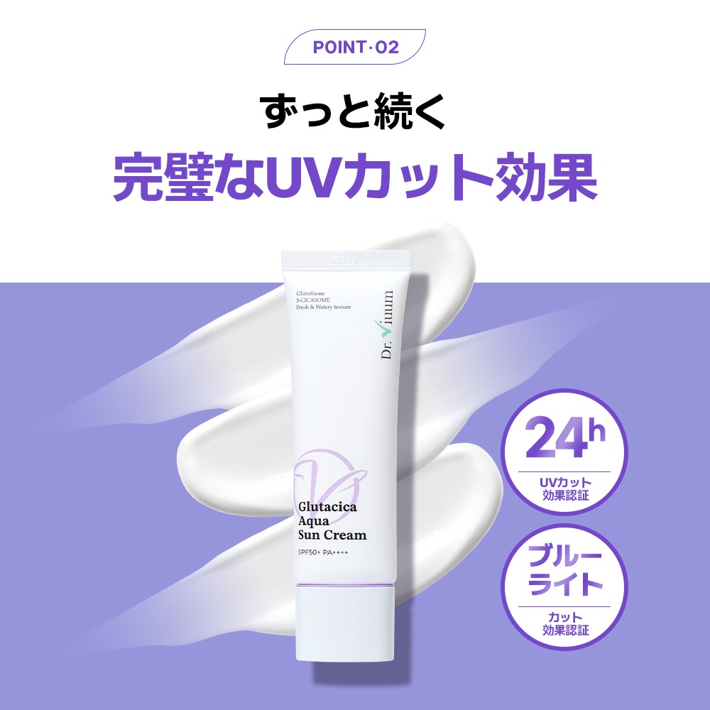 Dr.Viuum GLUTACICA AQUA SUM CREAMŹ 󥯥꡼ 륿  ɥӥࡡ24ֻ³ UVåȡ֥롼饤ȥå