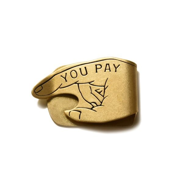 Button Works You Pay Money Clip