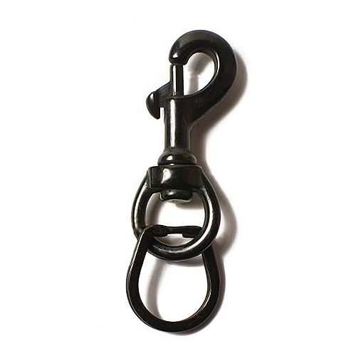 Button Works Black Line Swivel Horse Shoe
