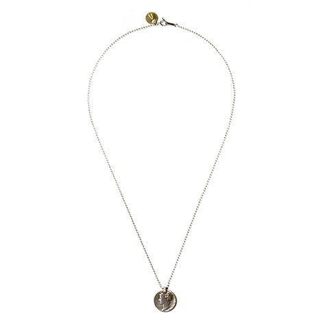 Button Works Mercury Dime Coin Necklace-FC