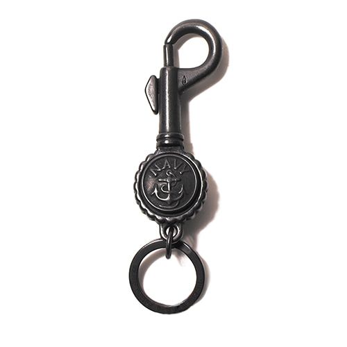BUTTON WORKS Black Line Navy Bottle Opener Key Holder