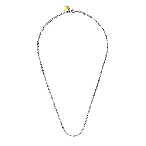 Button Works Silver Ball Chain Necklace 50cm