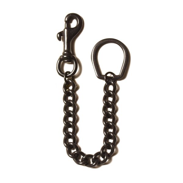 Button Works Black Line Anchor Key Chain