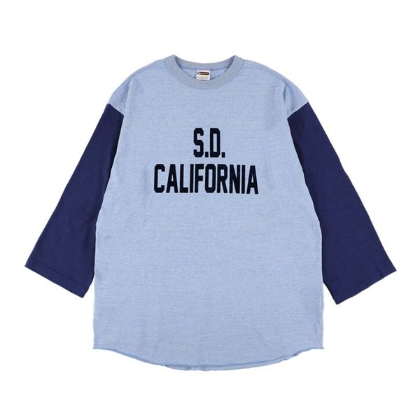 SD US Cotton Script Logo Ringer Long Sleeve T : STANDARD