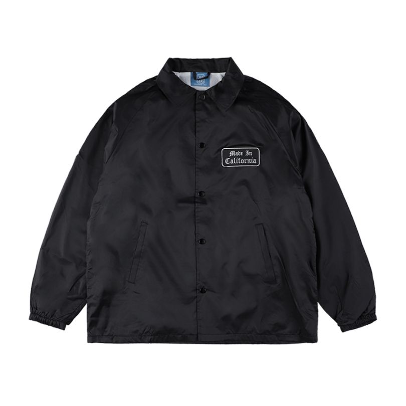 standard California コーチジャケット BLACK 23SS CALIFOLKS Patch Coach Jacket : STANDARD CALIFORNIA OFFICIAL