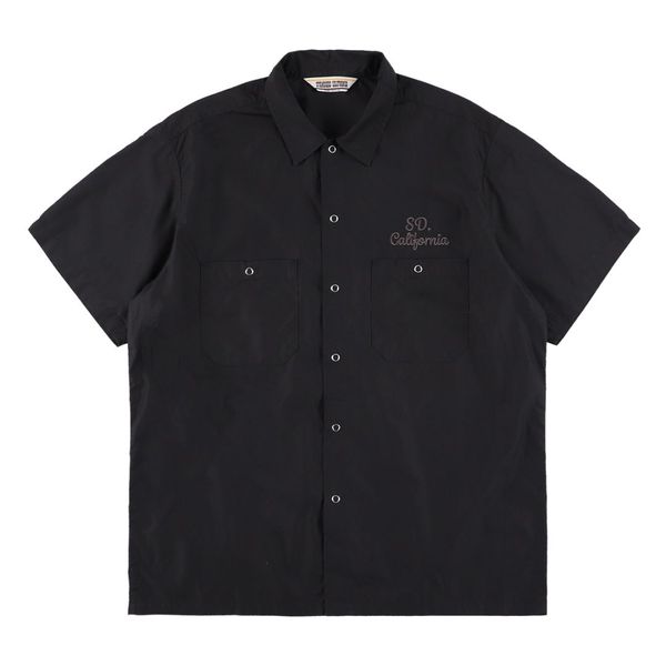 SD Stadium Logo Patch Chambray Shirt : STANDARD CALIFORNIA