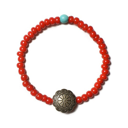 Button Works White Hearts Concho Bracelet