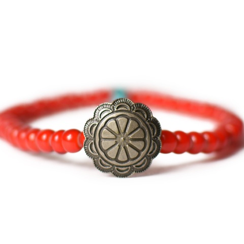 Button Works White Hearts Concho Bracelet