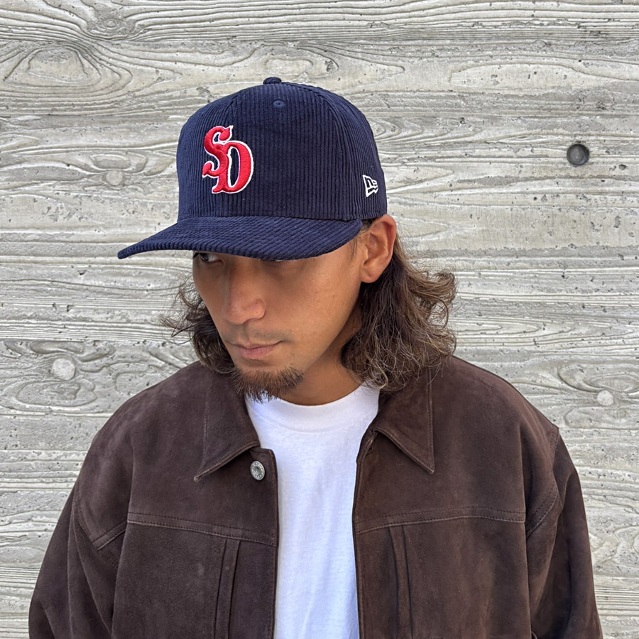 NEW ERA �� SD 59Fifty Corduroy Logo Cap