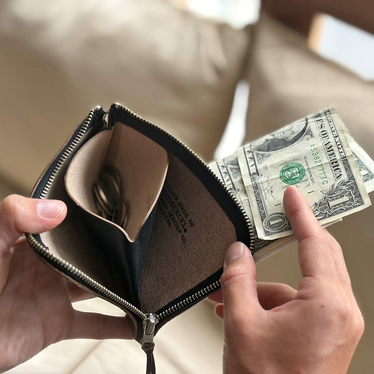 Button Works / SD Leather Wallet
