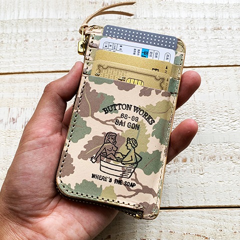 Button Works Camouflage Card Case