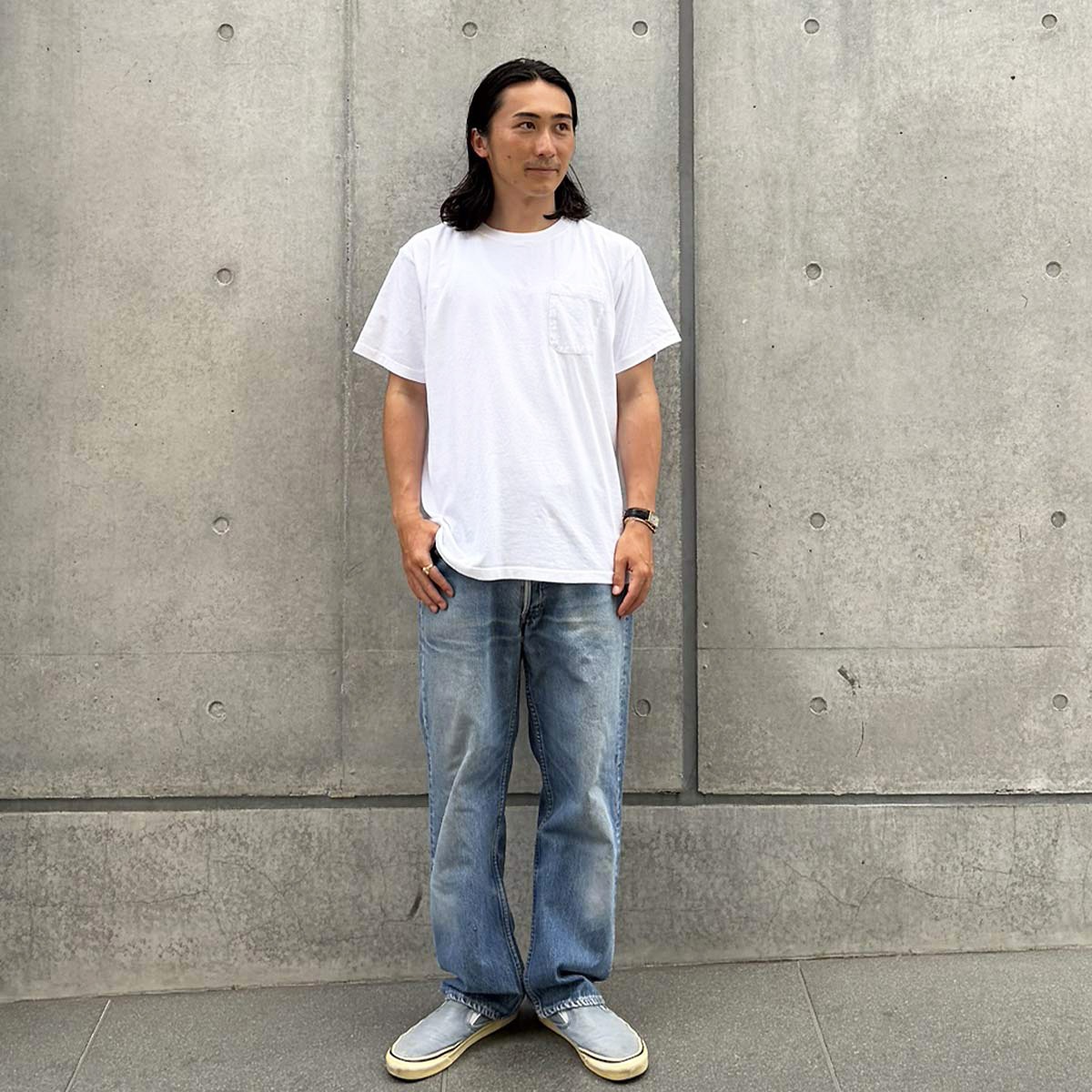 SD US Cotton Pocket T Vintage Wash